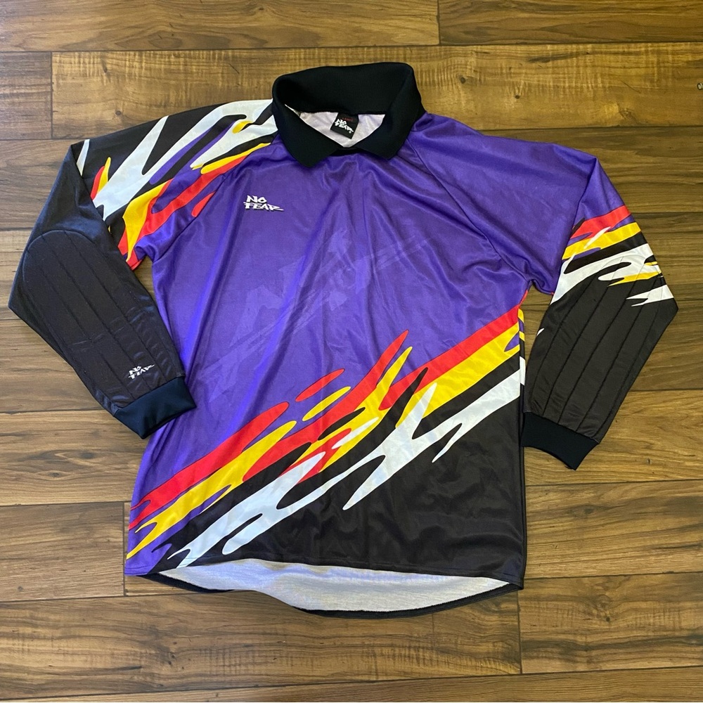 Vintage No Fear Shirt Medium Black Motocross Jersey Racing Dirt Bikes Sz M Men’s